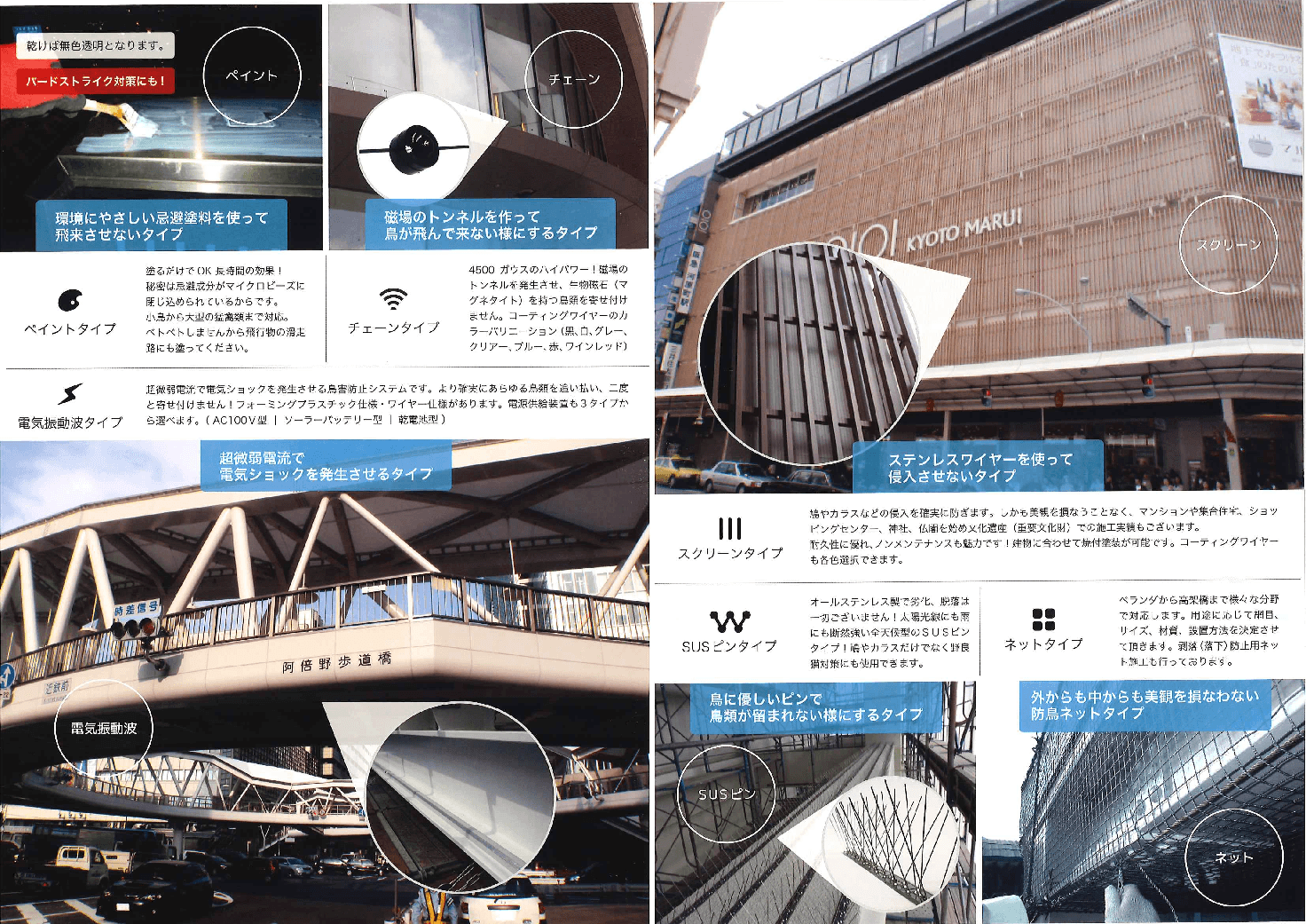 鳥類飛来防止『BIRD STOPPER(バードストッパー)』