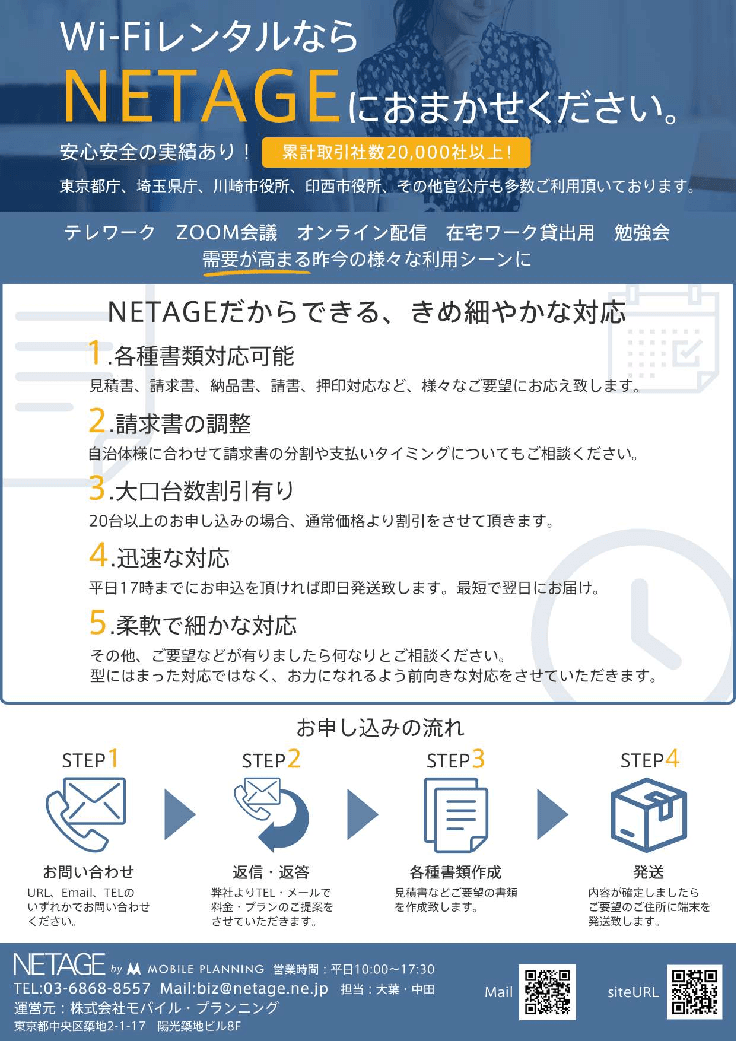 WiFiルーターレンタル