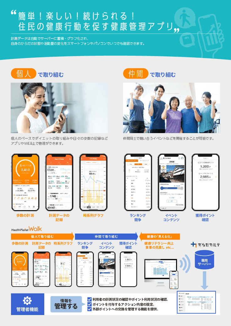楽しくお得に、住民へ健康習慣を根付かせる「タニタ健康プログラム」