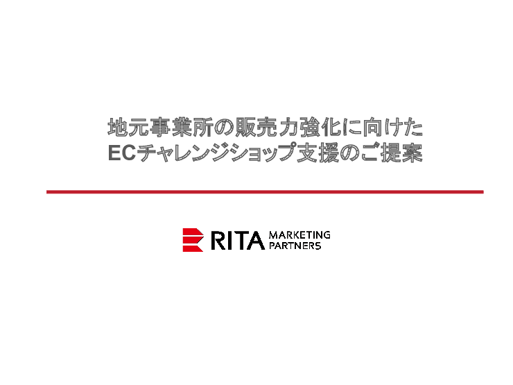 ECチャレンジショップ支援（ふるさと納税支援業務委託）ご提案