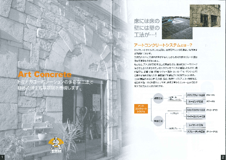 スタンプコンクリート／アートコンクリートシステム