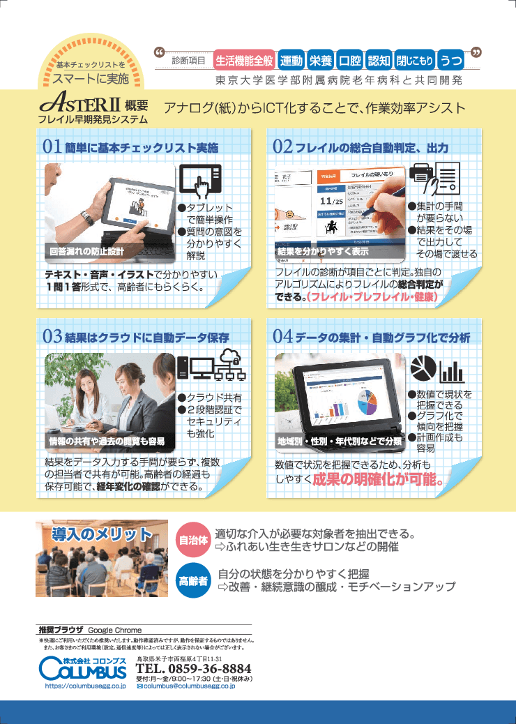 ASTERⅡ　フレイル早期発見システム