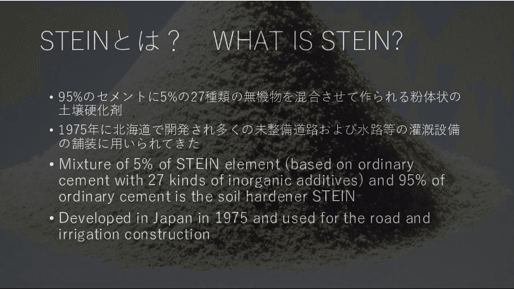 防草対策としての土壌硬化剤STEIN