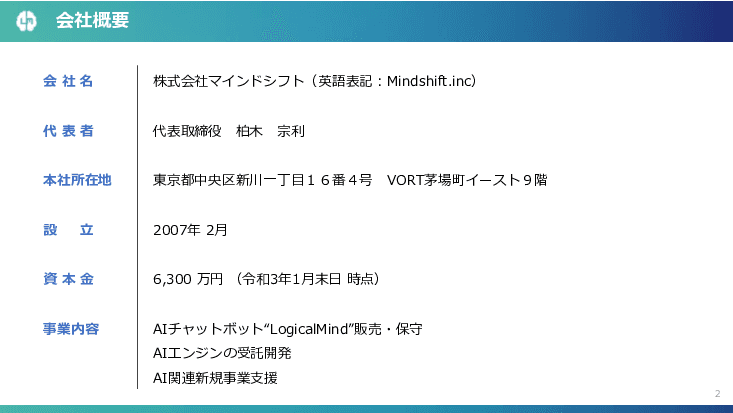【ワクチン】AIチャットボット LogicalMind