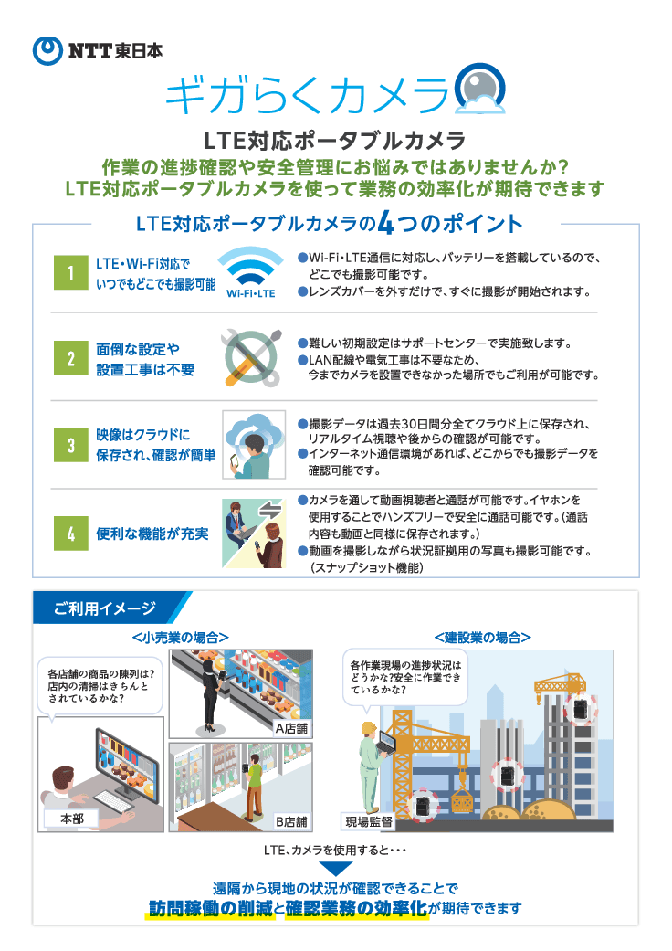 LTE対応ポータブルカメラ