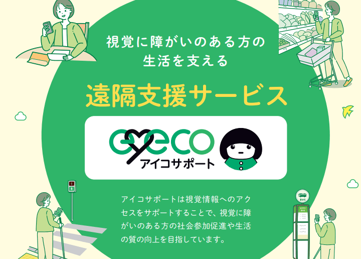 視覚障害者の生活を支える遠隔支援サービス「アイコサポート」