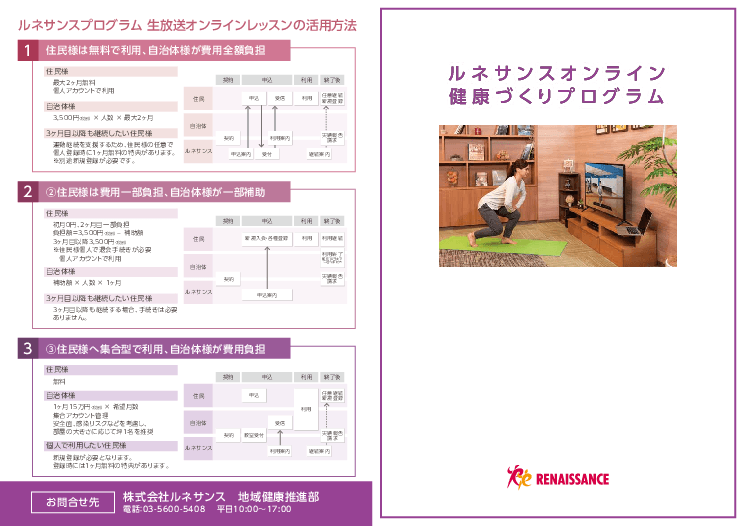 オンラインを使った健康づくりプログラム