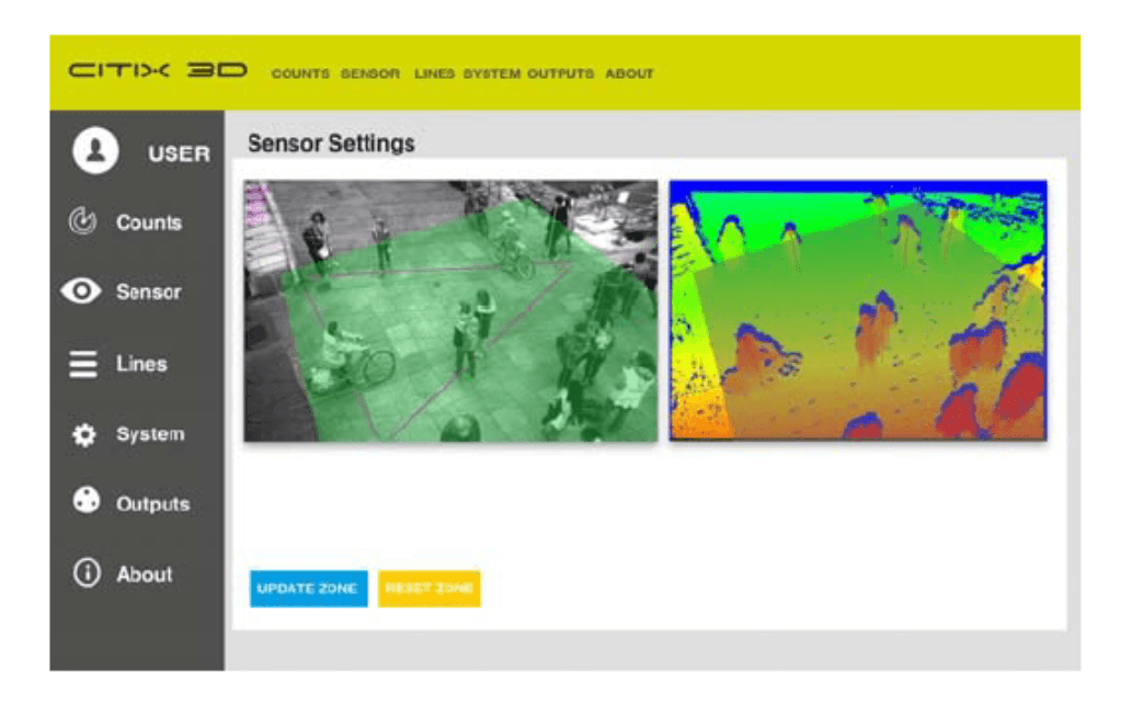 歩行者、自転車、車両をカウントするマルチカウンタCITIX 3D