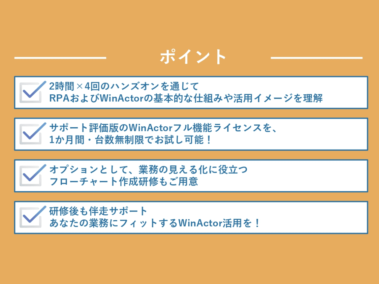 RPAを導入止まりにしない！活用定着まで支援する伴走型研修