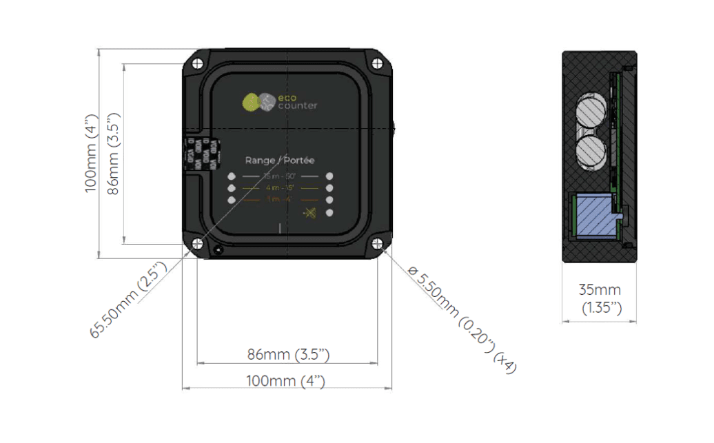 観光地・登山道用屋外ピープルカウンタ　パイロEVO