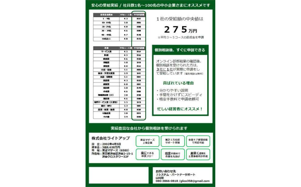 助成金自動診断「Jシステム」