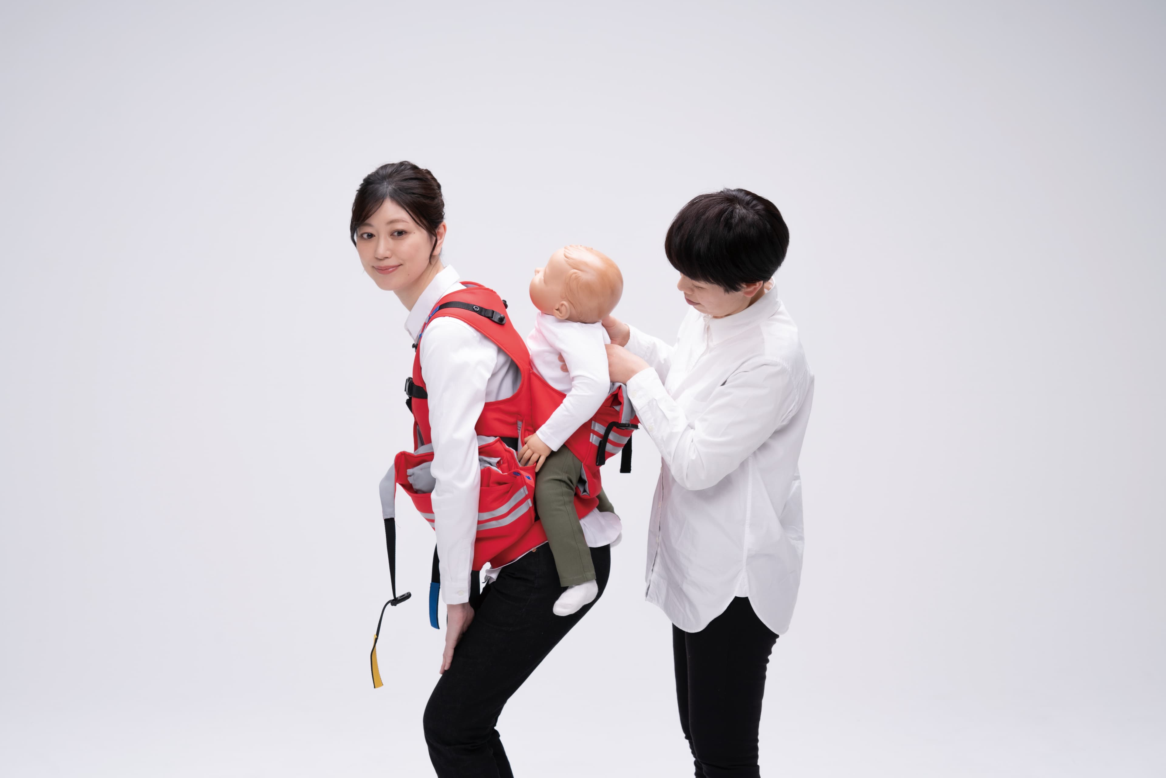 3人抱っこできる避難用抱っこひも