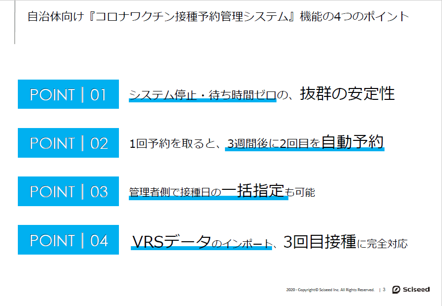 自治体向け「コロナワクチン接種予約管理システム」