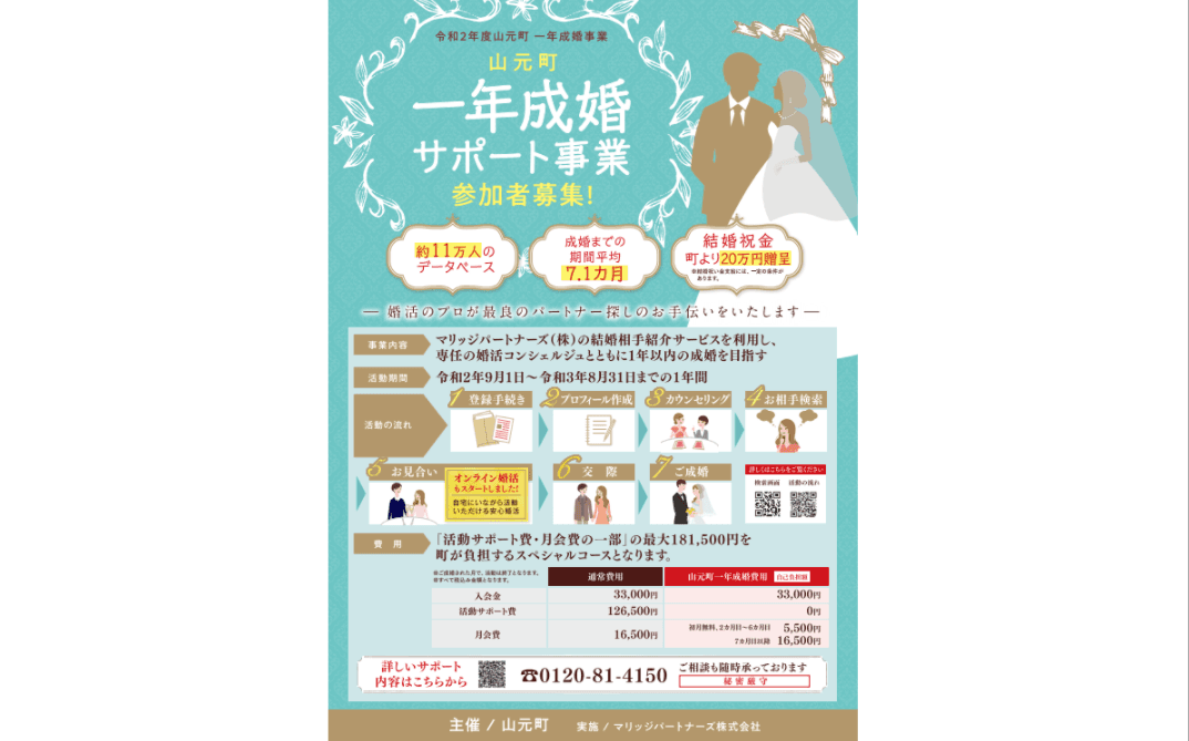 一年成婚サポート事業