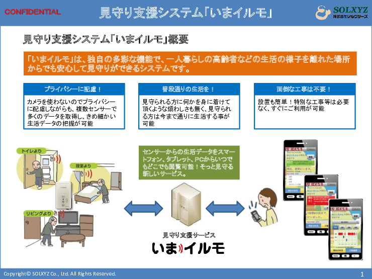 高齢者見守りシステム｢いまイルモ｣