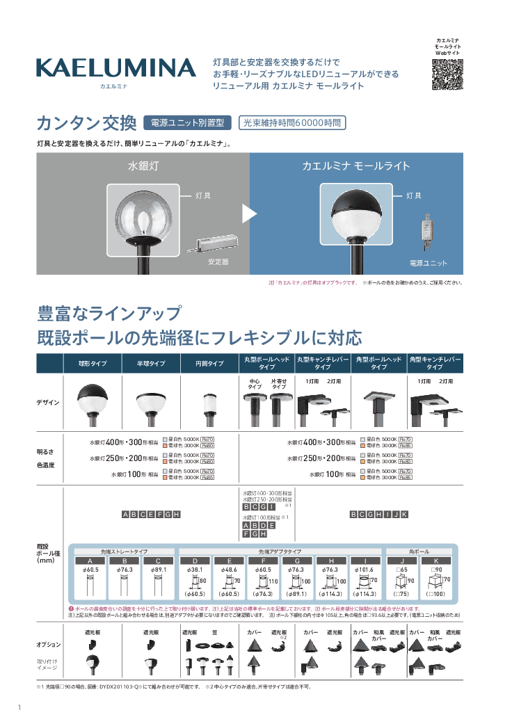 交換だけでLED化。更新コストを抑えたモールライトの新しい選択肢「カエルミナ」