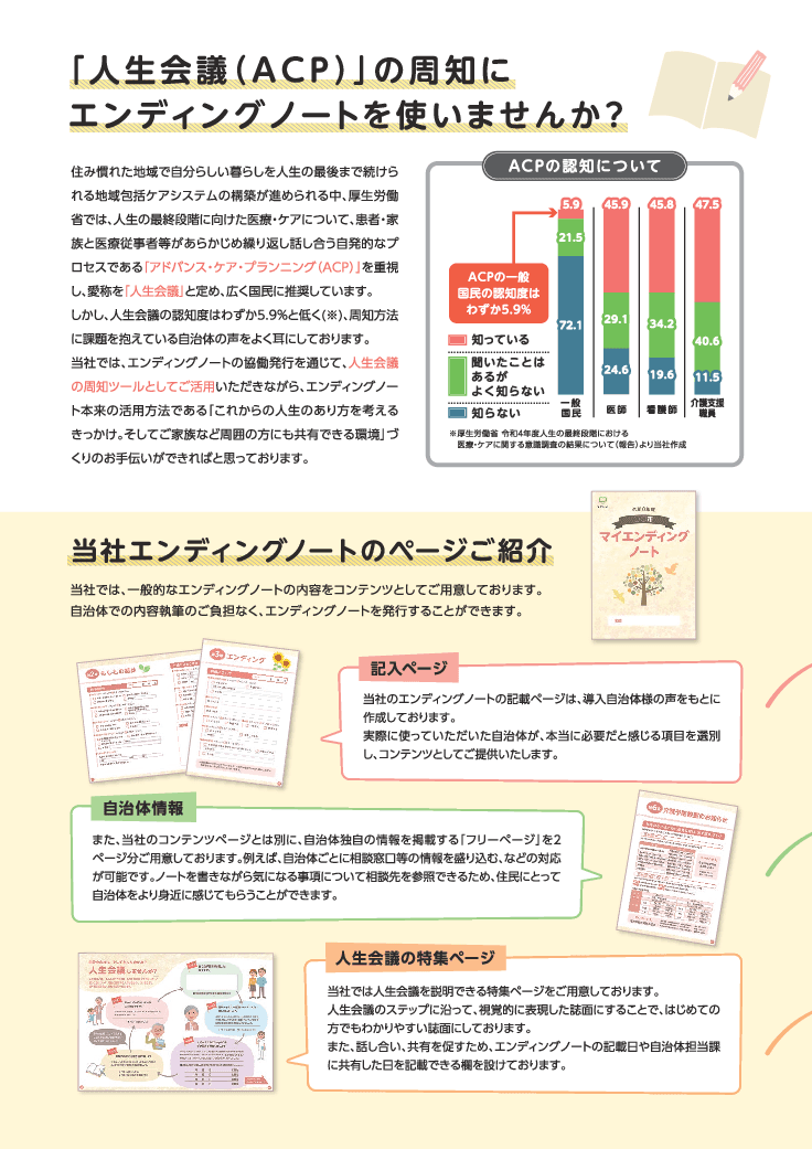 「エンディングノート」無料協働発行