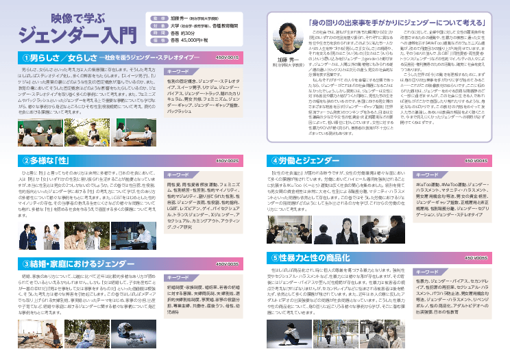 映像で学ぶ「ジェンダー入門」上映権付きDVD映像ソフトのレンタル