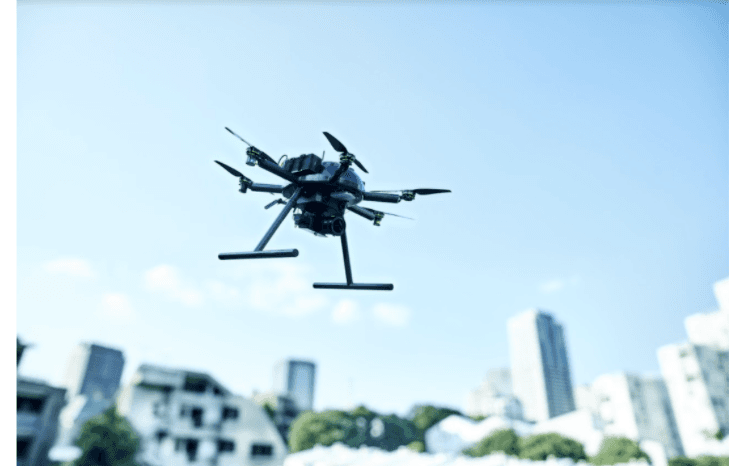 国産ドローンを活用した災害時の状況把握、物資輸送