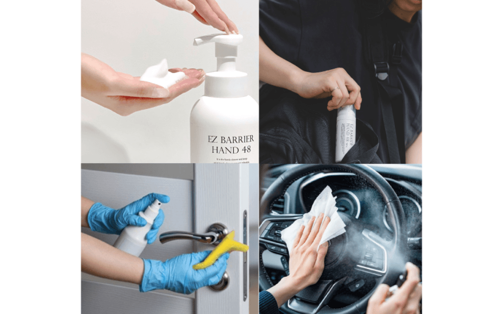 【災害時の衛生管理と感染対策に】水流し不要のハンドフォーム&シャンプーと、抗ウイルススプレー