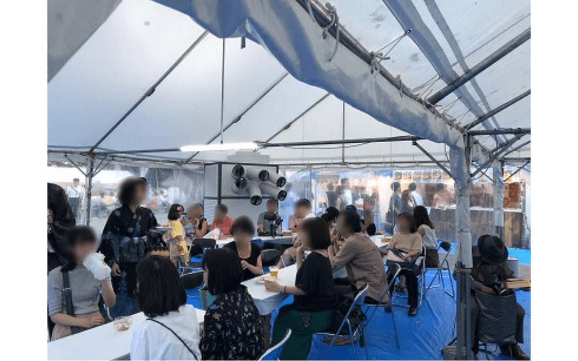 移動式エアコンによって快適空間を提供します！