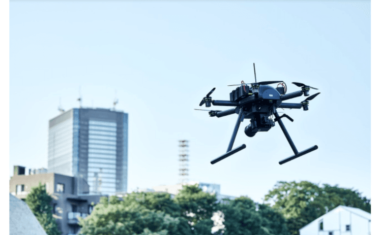 国産ドローンを活用した災害時の状況把握、物資輸送