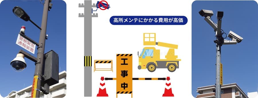 屋外設置の防犯カメラ・監視カメラ運用システム