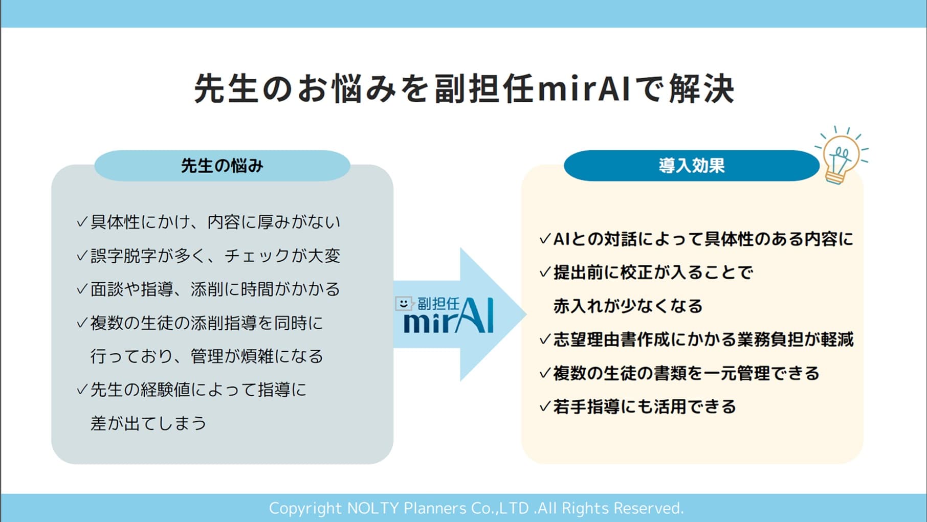 教員の添削時間を40％軽減！生徒の志望理由書作成を後押しする進路指導AI