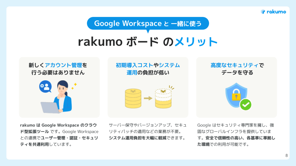 庁内の業務連絡・ナレッジ共有などを円滑化するクラウド型掲示板「rakumo(ラクモ) ボード」