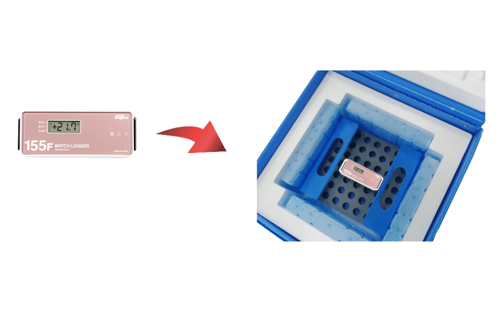 ワクチン輸送ボックス用温度ロガー