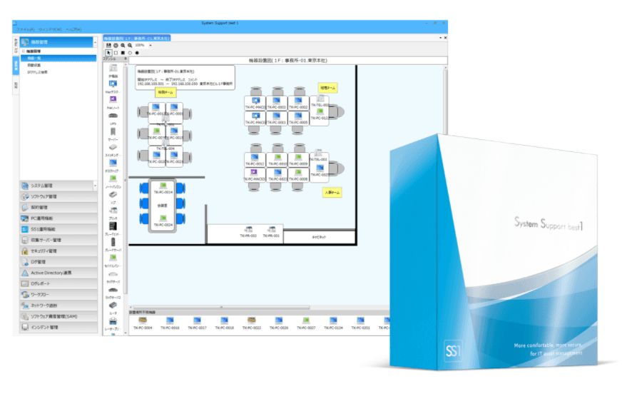 IT資産管理ソフト「System Support best1（SS1）」