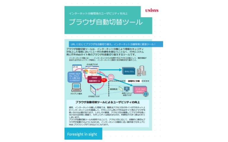 ブラウザ自動切替ツール　～インターネット分離環境のWebブラウザ自動切替を実現～