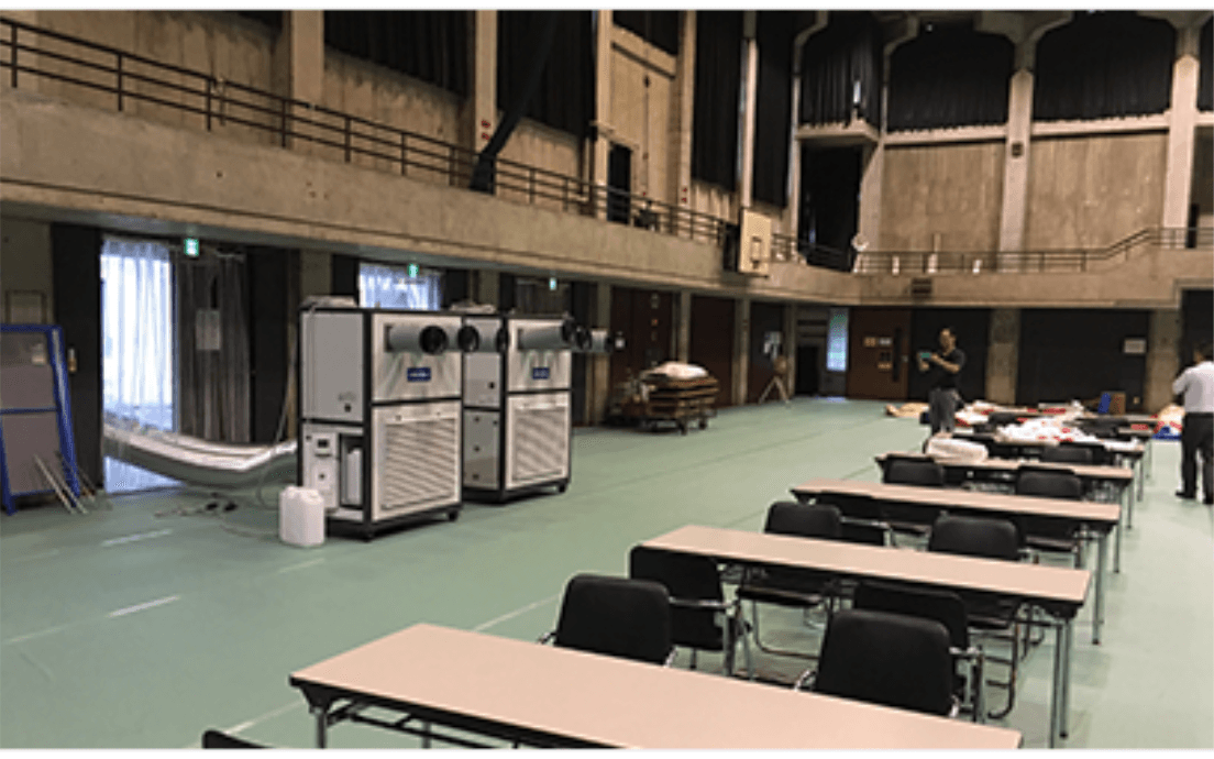 移動式エアコンによって快適空間を提供します！