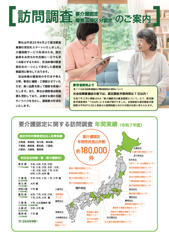 訪問調査業務のアウトソーシングをご提案。高い調査技術と、中立性・公平性の維持のために。