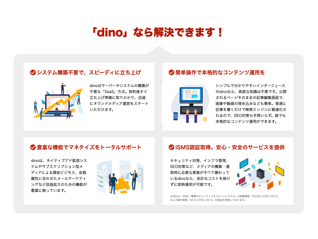 【自治体オウンドメディアの立ち上げと運営をサポート】コンテンツマーケティングスイート「dino」