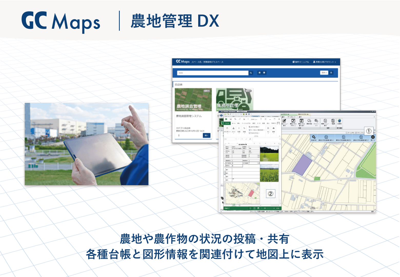 現地調査向け　クラウドGISサービス「GC Maps」
