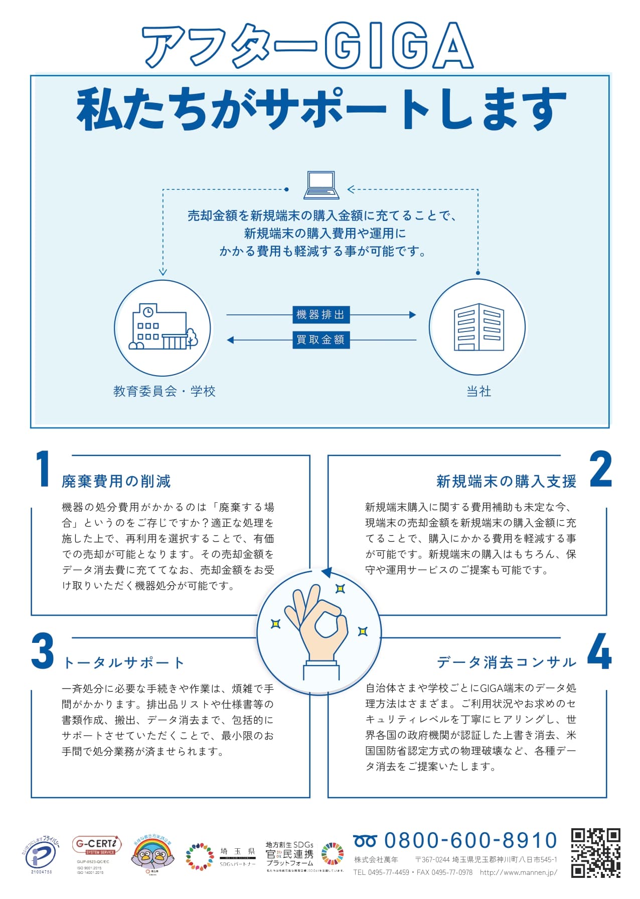 NEXT GIGAで増える端末更新・処分をまとめて解決!原則0円で任せられる一括買取サービス