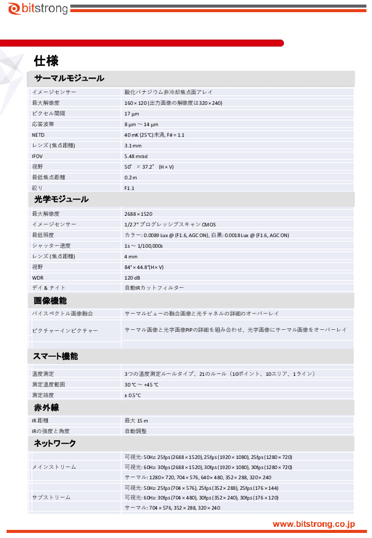 監視カメラ型サーモグラフィ タレットタイプ
