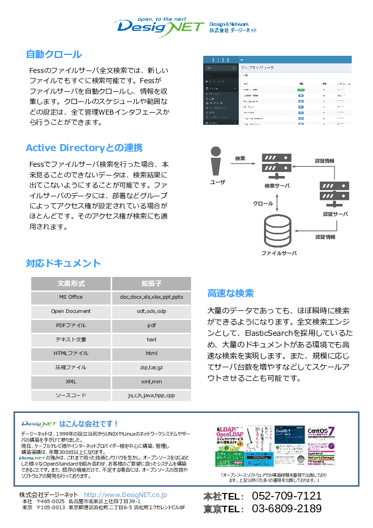 ファイルサーバ全文検索「Fess」