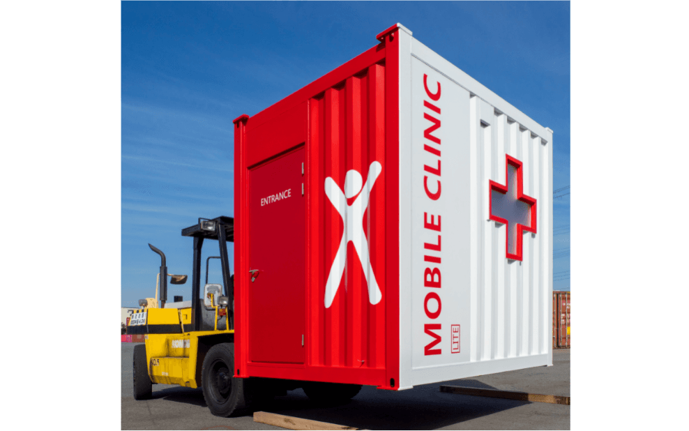 感染症対策の仮設発熱トリアージ外来・仮設検査室に 【モバイルクリニック】