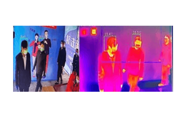 監視カメラ型サーモグラフィ タレットタイプ