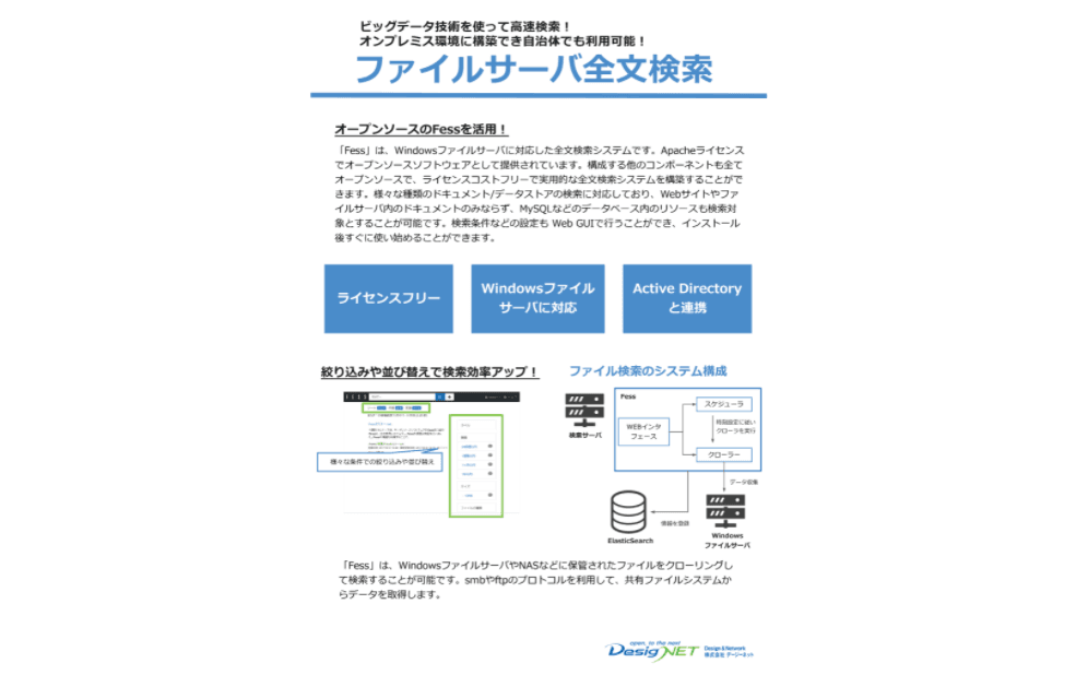 ファイルサーバ全文検索「Fess」