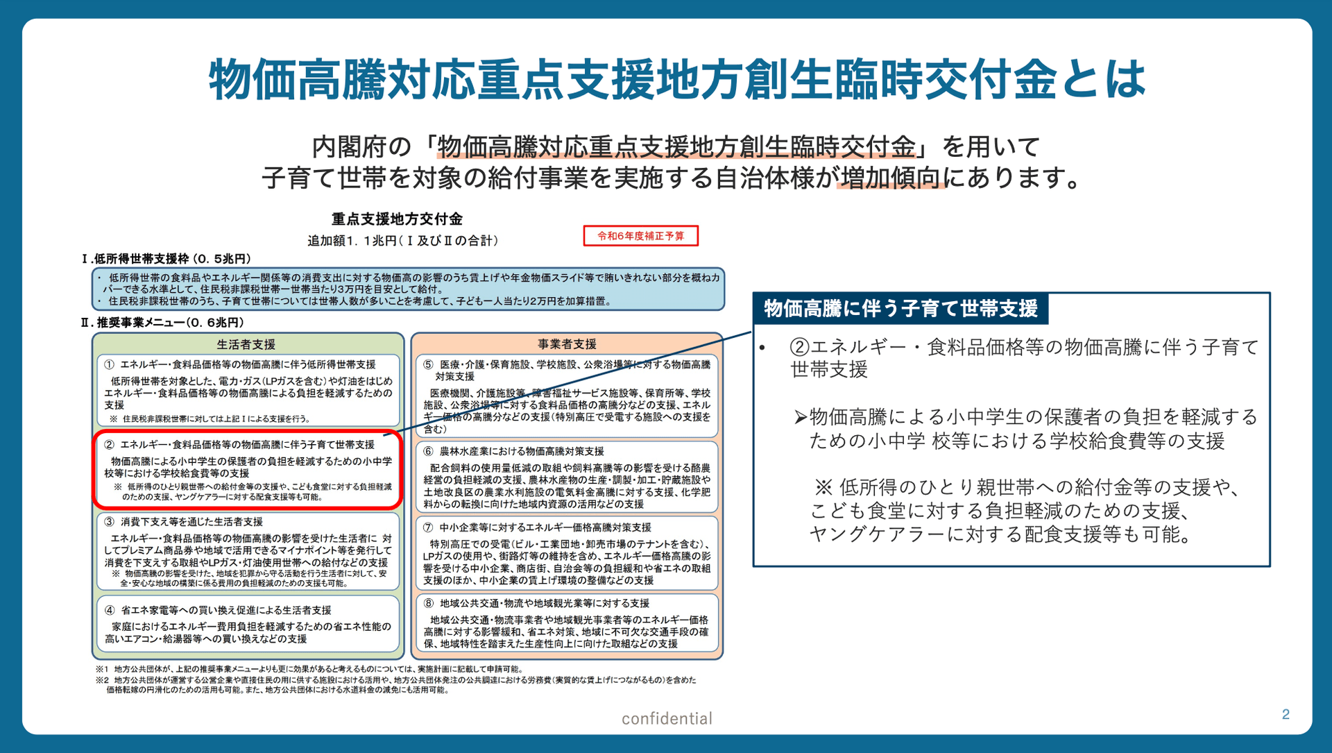 子育て世帯を対象としたギフト・クーポン給付事業のご支援について