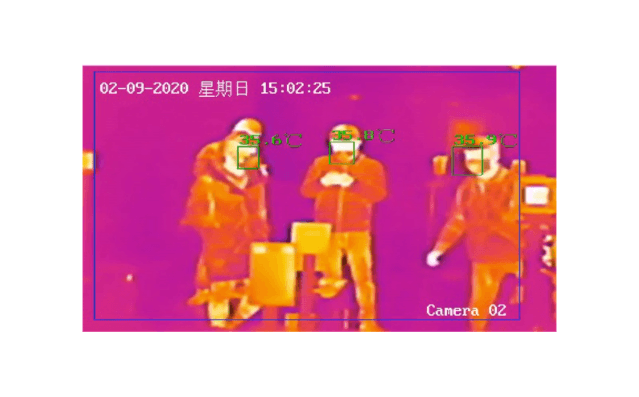 監視カメラ型サーモグラフィ タレットタイプ