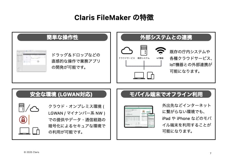 【導入事例あり】自治体業務を効率化:総合プラットフォーム「Claris FileMaker」